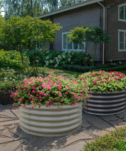 Olle Gardens 17" Tall x 42" Round Raised Garden Beds